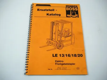 Steinbock LE16 100MP 480D Gabelstapler Elektro Ersatzteilliste Parts List 1997