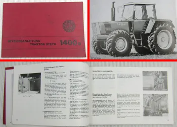 Steyr 1400a Traktor Betriebsanleitung Bedienungsanleitung Wartung 1975