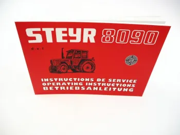 Steyr 8080 8090 Typ 357 Traktor Betriebsanleitung Bedienung Wartung Operating Instructions 1984