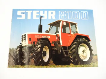 Steyr 8100 Traktor 85 PS Prospekt 1981