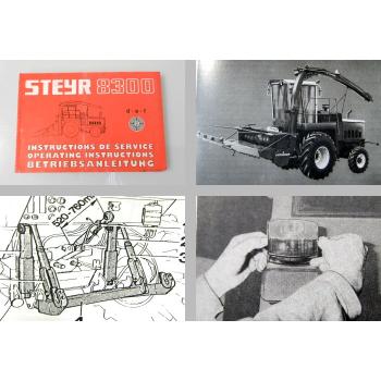 Steyr 8300 8300a Traktor Betriebsanleitung 1983 Bedienung Wartung Pflege