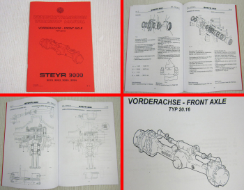Steyr 9078 9083 9086 9094 Vorderachse Werkstatthandbuch Workshop Manual Axle