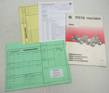Steyr 968A Kundendienstheft Scheckheft Auslieferung 1997 Service Fahrzeug Karte
