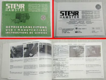 Steyr Hamster 8023 8028 KS Ladewagen Betriebsanleitung Bedienungsanleitung 1986