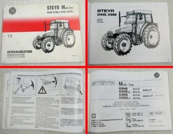 Steyr Multitrac M 948 958 und Allrad Traktor Betriebsanleitung Bedienung 2/97