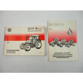 Steyr Multitrac M 948 958 und Allrad Traktor Betriebsanleitung Betriebsmittel