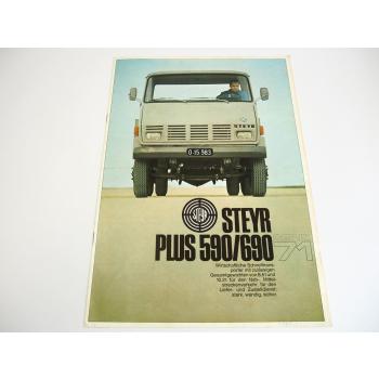 Steyr plus 590 690 LKW Prospekt 1971