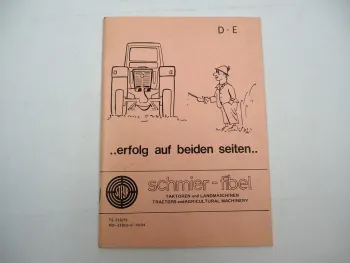 Steyr Schmierfibel Traktoren Landmaschinen 1979 Schmiermittel Übersicht