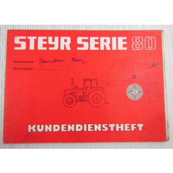 Steyr Traktor Typ 768 Kundendienstheft Scheckheft Auslieferung 1983