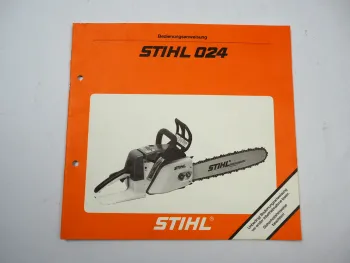 Stihl 024 AV AVS Motorsäge Betriebsanleitung Bedienungsanleitung