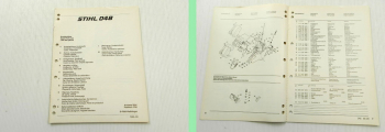 Stihl 048 Kettensäge Motorsäge Ersatzteilliste Ersatzteilkatalog Parts list 1985
