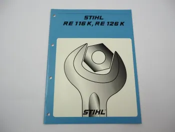 Stihl RE 116 126 K Hochdruckreiniger Werkstatthandbuch Reparaturanleitung 2002