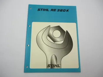 Stihl RE 360 K Hochdruckreiniger Werkstatthandbuch Reparaturanleitung 1998