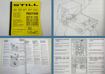 STILL R07 R08 Gabelstapler Wartungsanleitung für die Werkstatt 1987
