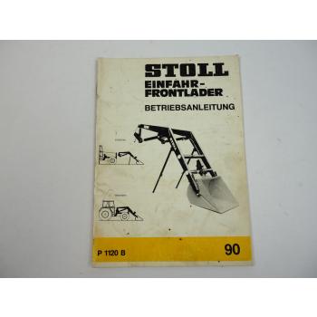 Stoll ALN ALS Super 1 Frontlader Bedienungsanleitung Betriebsanleitung 1990