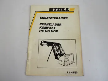Stoll HE HD HDP Frontlader Kompakt Ersatzteilliste Ersatzteilkatalog 1990
