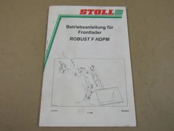 Stoll Robust F HDPM Frontlader Betriebsanleitung Bedienungsanleitung