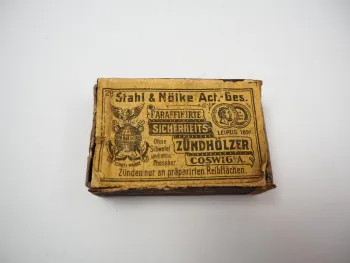 Streichholzschachtel Zündhölzer Stahl & Nälke Coswig Anhalt ca. 1910