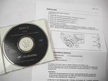 Subaru BRZ 2013 - 2016 Werkstatthandbuch Original Reparaturanleitung