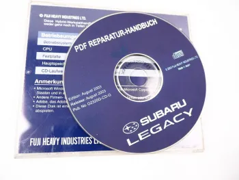 Subaru Legacy 2004 Werkstatthandbuch Reparaturanleitung