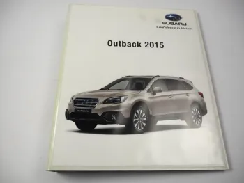 Subaru Outback 2015 Schulung Fahrzeugtechnik Aufbau Funktion Service Training