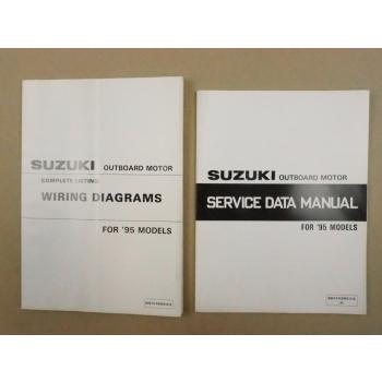 Suzuki 2 - 225 Models 1995 Outboard Motor Wiring Diagrams Service Data Manual