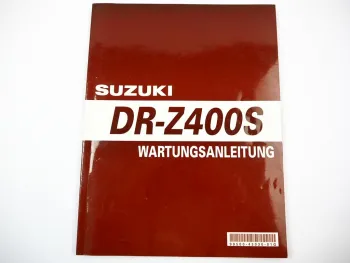 Suzuki DR-Z 400S Werkstatthandbuch 2000 Reparaturanleitung Wartungsanleitung