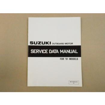 Suzuki DT2 - DT225 Outboard Motor Service Data Manual for 1991 Models