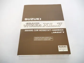 Suzuki Grand Vitara XL-7 JA621 Reparaturanleitung 2001 Nachtrag Werkstatthandbuch