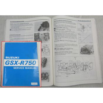 Suzuki GSX-R750 R750T Service Manual 1995 Werkstatthandbuch in englisch