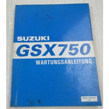 Suzuki GSX750 Wartungsanleitung Werkstatthandbuch Reparaturanleitung 1997