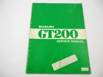 Suzuki GT 200 X5 GT200E Service Repair Workshop Manual Wiring Diaram 1979