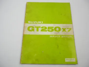 Suzuki GT 250 X7 GT250E Service Repair Workshop Manual Wiring Diaram 1981