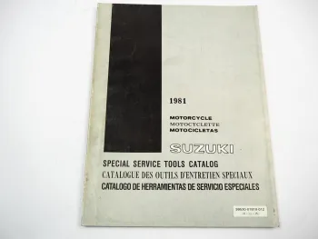 Suzuki Motorrad Spezialwerkzeug Katalog 1981 Service Tools Catalog Motorcycle #1