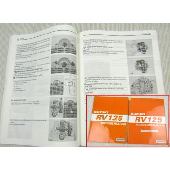 Suzuki RV125 Werkstatthandbuch Wartung Reparaturanleitung 2003 + Ergänzung 2006
