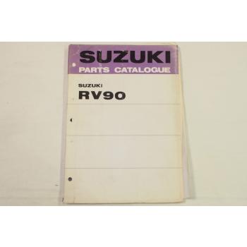 Suzuki RV90 J K L Motorcycles E1 Spare Parts Catalogue List ca 74 Ersatzteillist