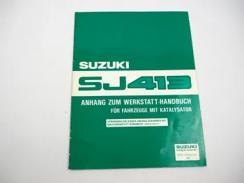 Suzuki Samurai SJ413 mit Katalysator Reparaturanleitung Werkstatthandbuch 1987