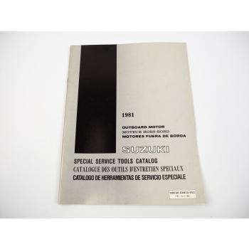 Suzuki Special Service Tools Catalog for Outboard Motor DT2 up to DT85 1981