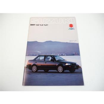 Suzuki Swift 1,0 1,3 1,6 l PKW Prospekt 1990