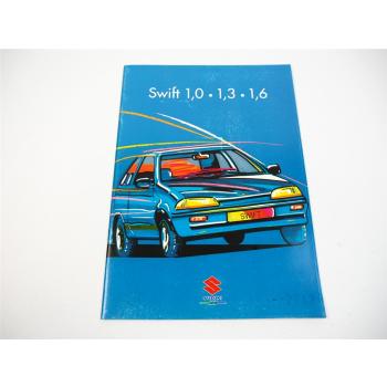 Suzuki Swift 1,0 1,3 1,6 l PKW Prospekt 1992