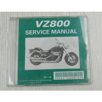 Suzuki VZ800 Marauder K5 K9 Werkstatthandbuch Reparaturanleitung 2005-2010 CD