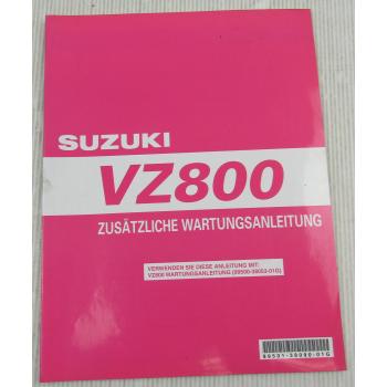 Suzuki VZ800 Marauder K9 Ergänzung Werkstatthandbuch Wartung Reparaturanleitung