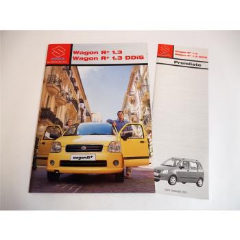 Suzuki Wagon R+ 1.3 Benzin DDiS Diesel PKW Prospekt Preisliste 2003