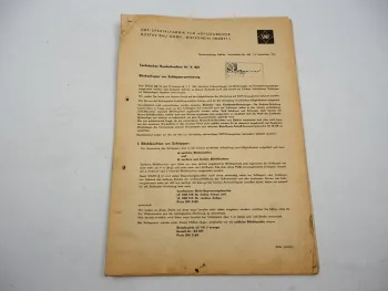 SWF Spezialfabrik für Autozubehör Rundschreiben Blinkanlagen für Schlepper 1961