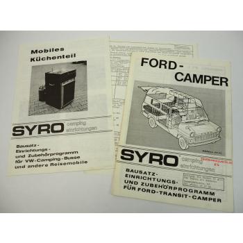 Syro Camping Einrichtung FT I III im Ford Transit FT / L Camper 1976