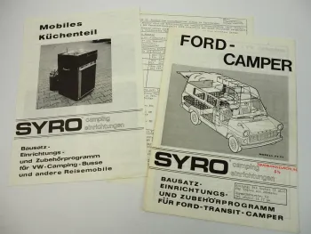 Syro Camping Einrichtung FT I III im Ford Transit FT / L Camper 1976