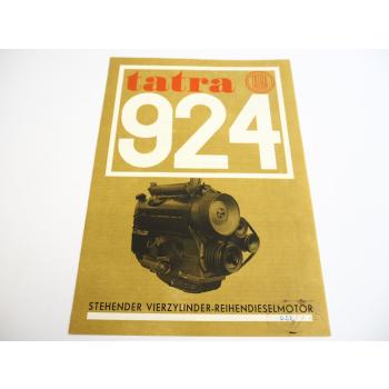 Tatra 924 4 Zylinder Dieselmotor für Prospekt ca 1960er