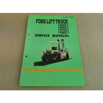 TCM FD 50 60 70 80 Z7 Service Manual Werkstatthandbuch 1985
