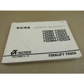 TCM FG FD 20 23 25 N3 Z3 N14 Z14 Stapler Forklift Parts List Ersatzteilliste 92