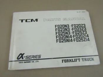 TCM FG FD 20 23 25 N3 Z3 N14 Z14 Stapler Parts List Ersatzteilliste 7/1994